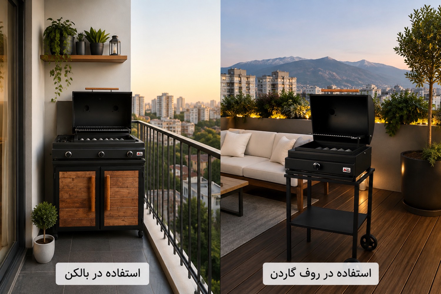 باربیکیو-مناسب-تراس-روف گاردن